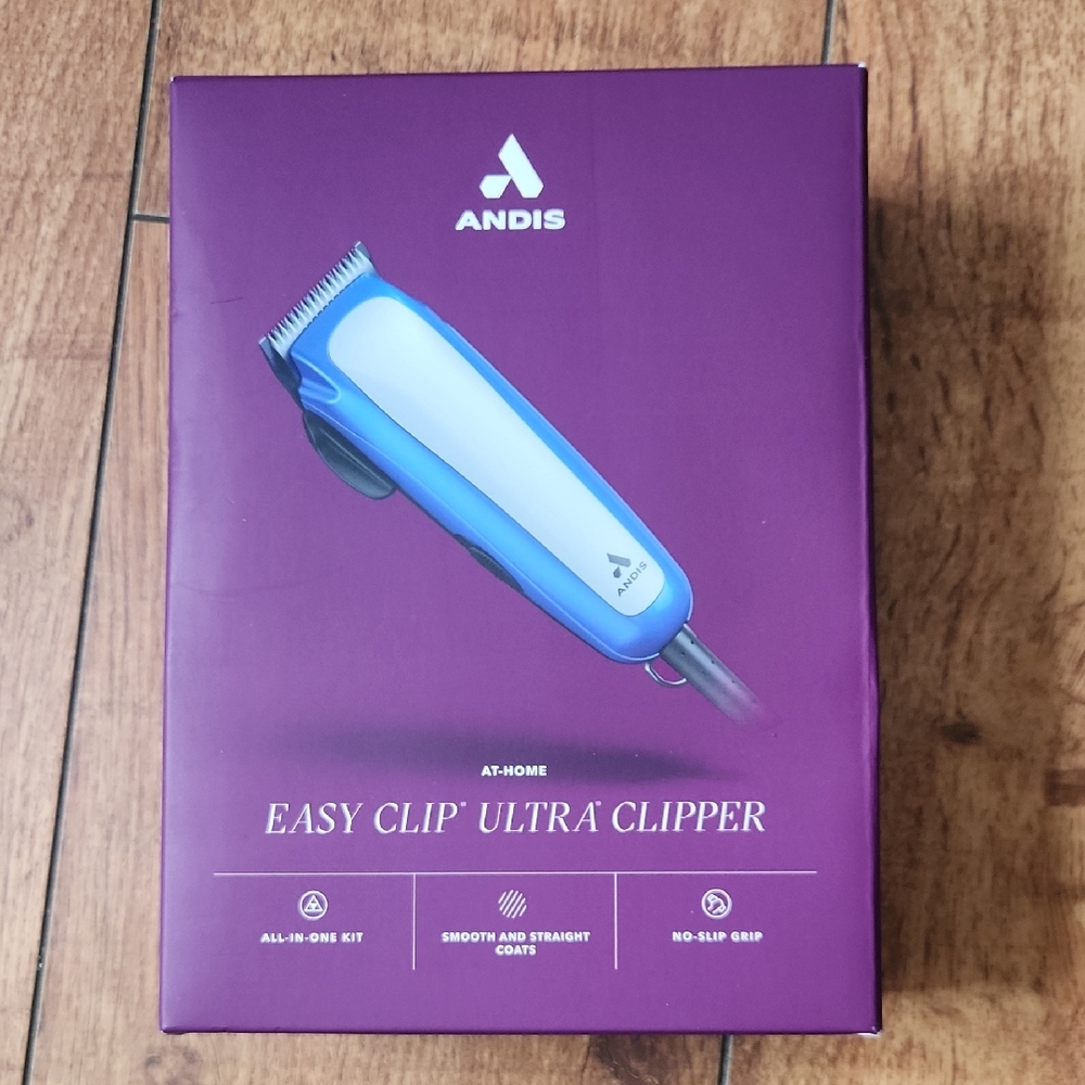Andis Easy Clip Ultra Clipper - Purple and Blue